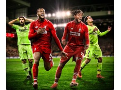Georginio Wijnaldum dan Divock Origi jadi pahlawan kemenangan Liverpool dengan masing-masing mencetak dua gol. Foto: istimewa