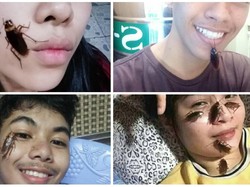 Viral Challenge Taruh Kecoa di Wajah, Banyak Netizen Komentar Jijik