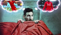 Kostas Manolas dan Wijnaldum --yang sama-sama mencetak gol penentu kelolosan timnya-- jadi mimpi buruk untuk Messi dan Barcelona. Foto: istimewa
