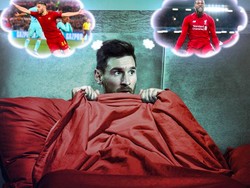 Kostas Manolas dan Wijnaldum --yang sama-sama mencetak gol penentu kelolosan timnya-- jadi mimpi buruk untuk Messi dan Barcelona. Foto: istimewa