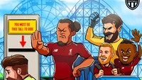 Kukuh menjaga pertahanan Liverpool, Virgil van Dijk pun menyetop Messi agar tak melangkah lebih jauh di Liga Champions. Foto: istimewa
