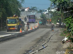 Hadapi Mudik Lebaran, Ruas Jalan di Selatan Jateng Dibeton