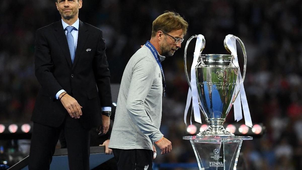 Juergen Klopp sudah dua kali lolos ke final Liga Champions, semuanya gagal dituntaskan jadi juara (David Ramos/Getty Images)