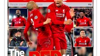 Headline media usai comeback sensasional Liverpool. Foto: istimewa