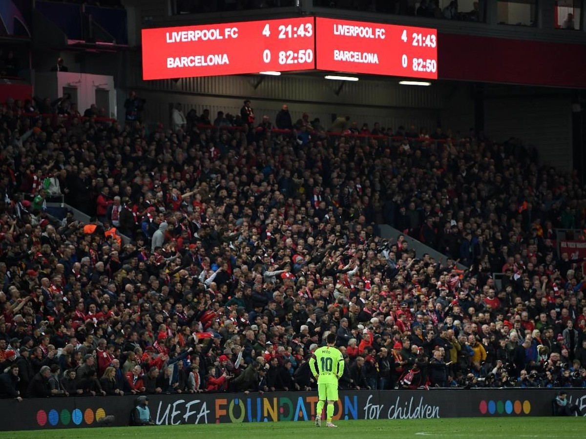 Barcelona disingkirkan Liverpool. (Foto: Shaun Botterill/Getty Images)