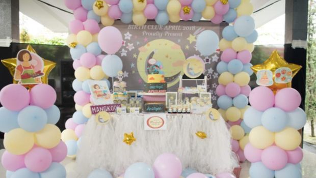 Kemeriahan Ultah Pertama Anak-anak Anggota Birth Club April 2018