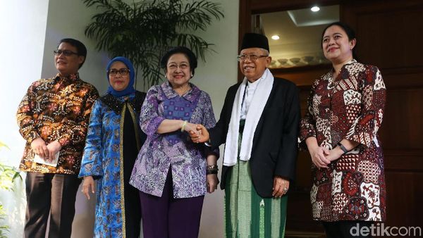 Maruf Amin Temui Megawati di Teuku Umar