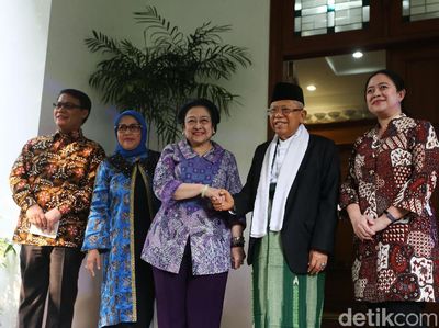 Maruf Amin Temui Megawati di Teuku Umar