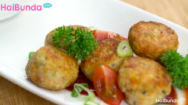 Bakso ayam sayuran