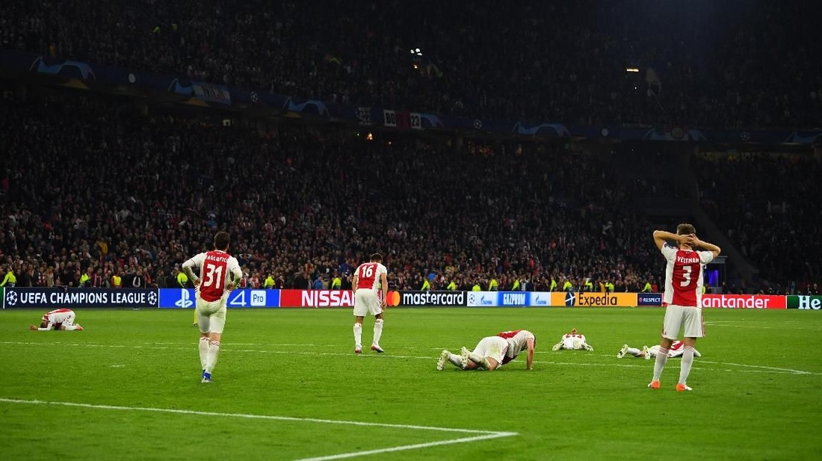 Ajax tersingkir di semifinal Liga Champions karena kebobolan di detik-detik terakhir. (Foto: Dylan Martinez/REUTERS)