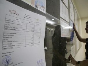 Kalibata City Pajang Laporan Keuangan di Akses Lift Apartemen Kalibata City Pajang Laporan Keuangan di Akses Lift Apartemen