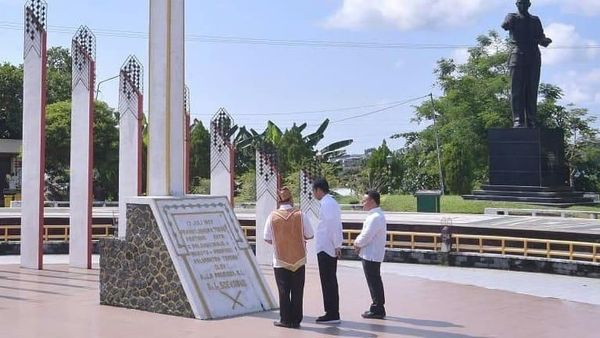 Foto: Tugu Soekarno Palangkaraya yang Didatangi Jokowi