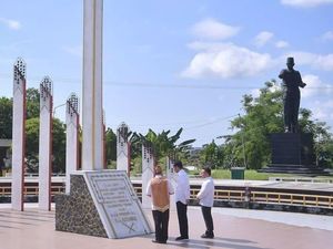 Foto: Tugu Soekarno Palangkaraya yang Didatangi Jokowi