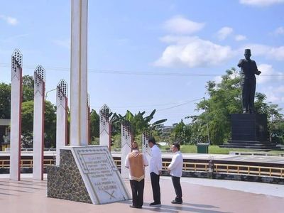 Foto: Tugu Soekarno Palangkaraya yang Didatangi Jokowi