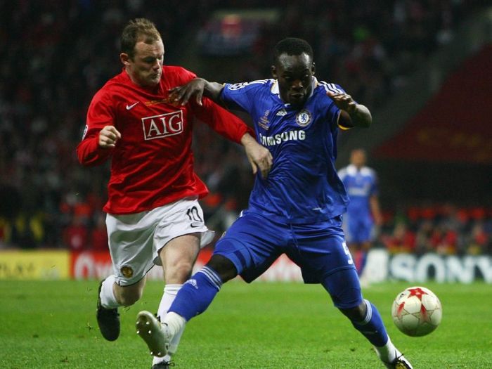 Manchester United dan Chelsea berduel di final Liga Champions 2007/2008 di Moscow (Alex Livesey /Allsport) Manchester United dan Chelsea berduel di final Liga Champions 2007/2008 di Moscow (Alex Livesey /Allsport)