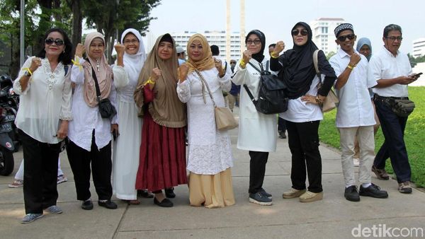 Penampakan Massa Pita Kuning yang Akan Demo KPU-Bawaslu Pukul 13.50 WIB