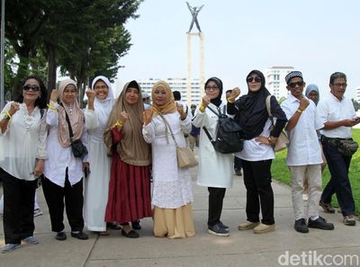 Penampakan Massa Pita Kuning yang Akan Demo KPU-Bawaslu Pukul 13.50 WIB