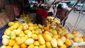 Manisnya Bisnis Timun Suri di Bulan Suci