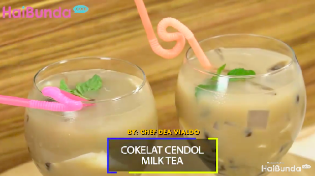 Menu Buka Puasa: Cokelat Cendol Milk Tea, Segarnya Kekinian