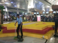 Ornamen Ramadhan di Terminal 3 Bandara Soetta Roboh, Tak Ada Korban