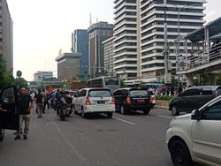 Massa Pendemo di Bawaslu Bubar, Lalin di Jalan Thamrin Dibuka Lagi