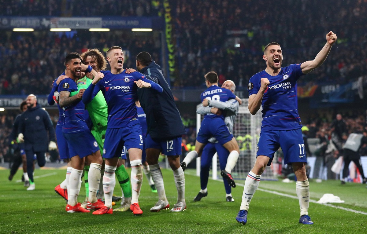 Chelsea akan berhadapan dengan Arsenal di final Liga Europa (Hannah McKay/Reuters)