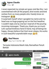 gambar 3 - agnes claudia membeli pizza untuk gojek buka puasa