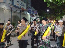 Kompak, Ronda Sahur Digelar Polisi dan TNI Kota Kediri