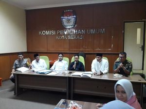 Rekapitulasi KPU Bekasi: Jokowi-Maruf 45,1% Prabowo-Sandiaga 54,9%