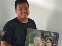 Kreatif, Pemuda Lamongan Ini Ubah Stiker Jadi Lukisan Wajah yang Indah