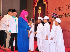 Buka Bersama Bareng, HIPMI Jatim dapat Pujian dari Gubernur Khofifah