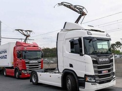 Mantap! Jerman Mulai Tes Jalanan yang Bisa Ngecas Truk Listrik