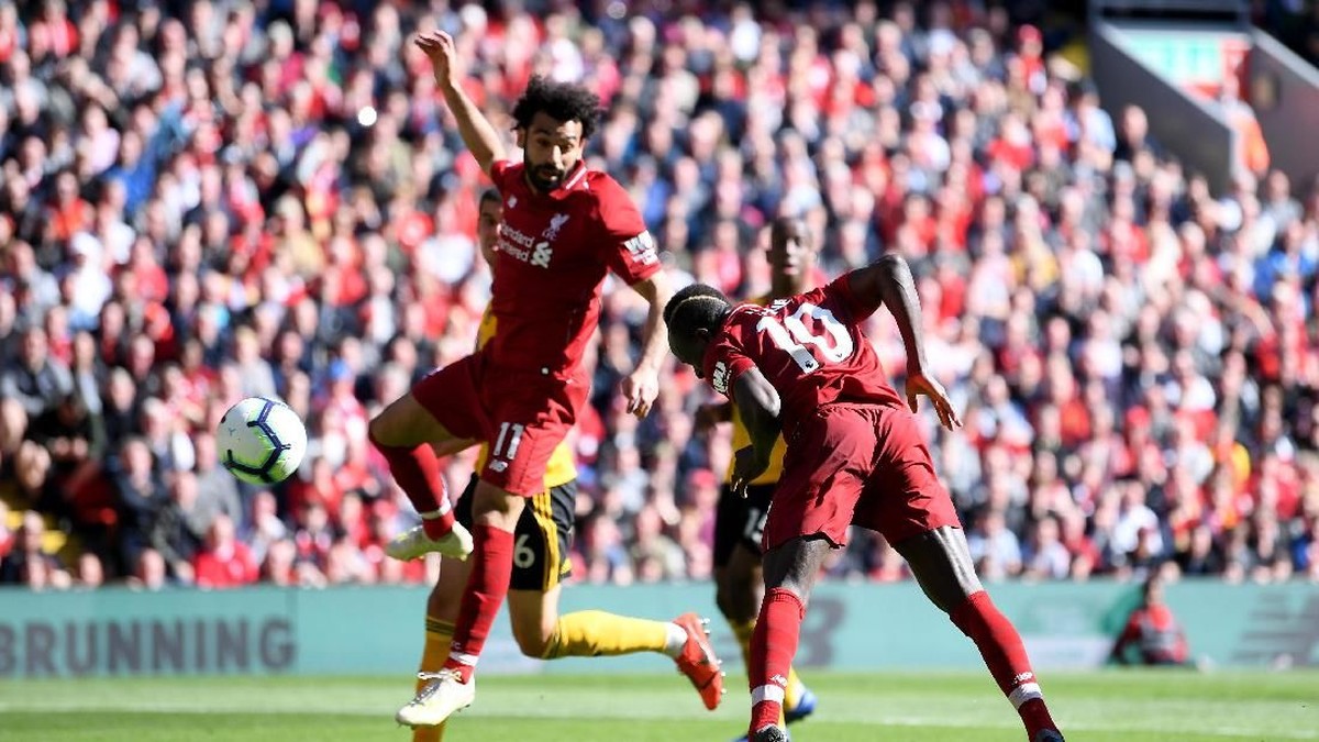 Liverpool menang 2-0 atas Wolverhampton Wanderers di Anfield. (Foto: Laurence Griffiths/Getty Images)