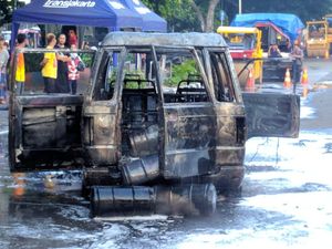 Mobil yang Terbakar di Juanda Angkut BBM