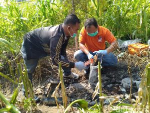 Ditemukan Luka Pada Jasad Mayat Terbakar di Hutan Mojokerto