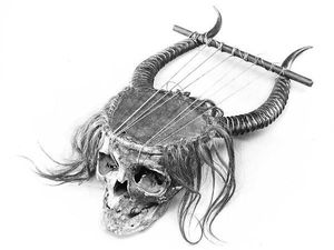 Ngeri! Kecapi Ini Terbuat dari Tengkorak Manusia