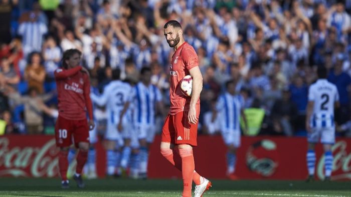 Real Madrid kalah 1-3 dari Real Sociedad. (Foto: Juan Manuel Serrano Arce/Getty Images) Real Madrid kalah 1-3 dari Real Sociedad. (Foto: Juan Manuel Serrano Arce/Getty Images)