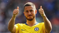 Eden Hazard dikabarkan merapat ke Real Madrid. Penyerang Chelsea ini sebelumnya menyatakan sudah mengambil keputusan terkait masa depannya. Nilai transfernya diperkirakan melebihi 100 juta euro. (Foto: Eddie Keogh/Reuters)