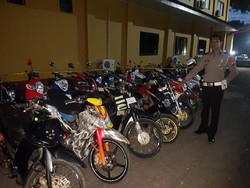 Dipakai untuk Balap Liar, Puluhan Motor Remaja Maros Disita Polisi
