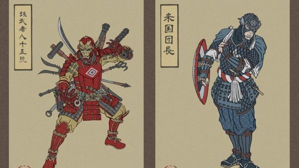 Saat Para Avengers Dibuat Dalam Teknik Jepang Ukiyo-e