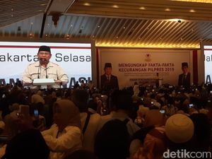 Waktu Buka Puasa Tiba, Prabowo Tetap Pidato Berapi-api