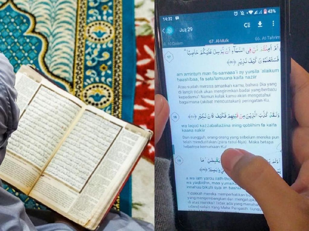 Membaca Al Quran Cetak Vs Digital, Mana yang Lebih Ramah untuk Mata?