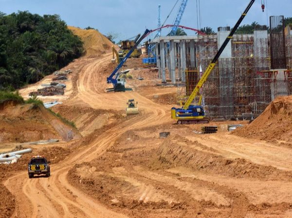 Penampakan Tol Pekanbaru-Dumai di Jalur Gajah
