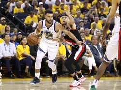 Hasil NBA: Curry Gemilang, Warriors Kalahkan Blazers