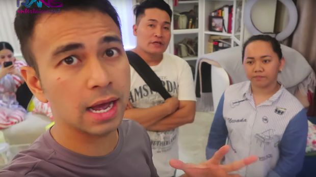 Raffi Ahmad dan para asistennya