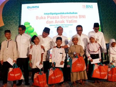 BNI Buka Puasa Bersama Anak Yatim