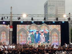 TNI-Polri Gelar Buka Puasa Bersama Jokowi di Monas