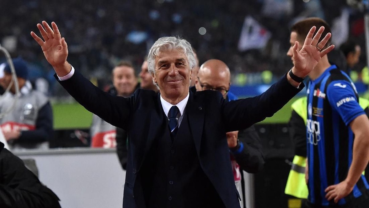 Gian Piero Gasperini jadi kandidat kuat pelatih AS Roma musim depan. (Foto: Giuseppe Bellini/Getty Images)
