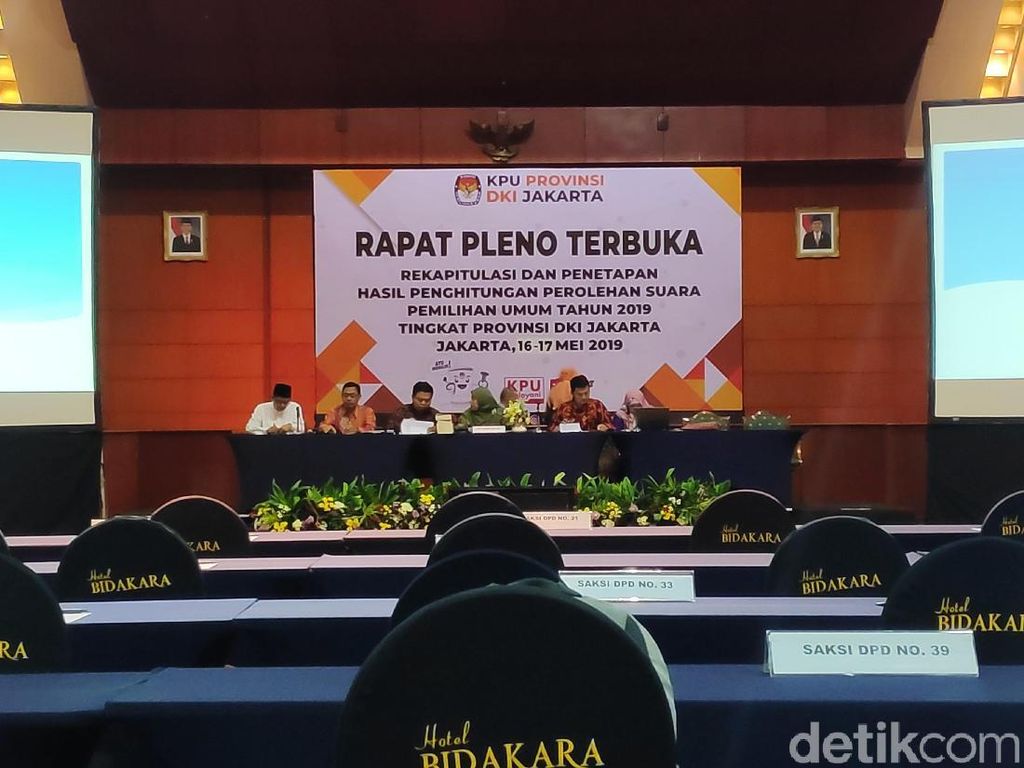 Rekapitulasi KPU DKI untuk DPD: Jimly hingga Sylviana Murni Unggul Rekapitulasi KPU DKI untuk DPD: Jimly hingga Sylviana Murni Unggul