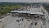Penampakan Terkini Pembangunan Gerbang Tol Cikampek Utama